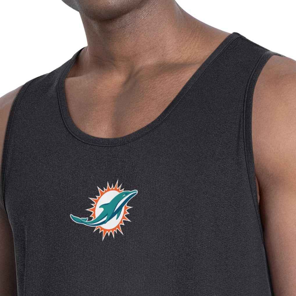 Miami Dolphins MSX by Michael Strahan Energy Tank Top Charcoal - NFL