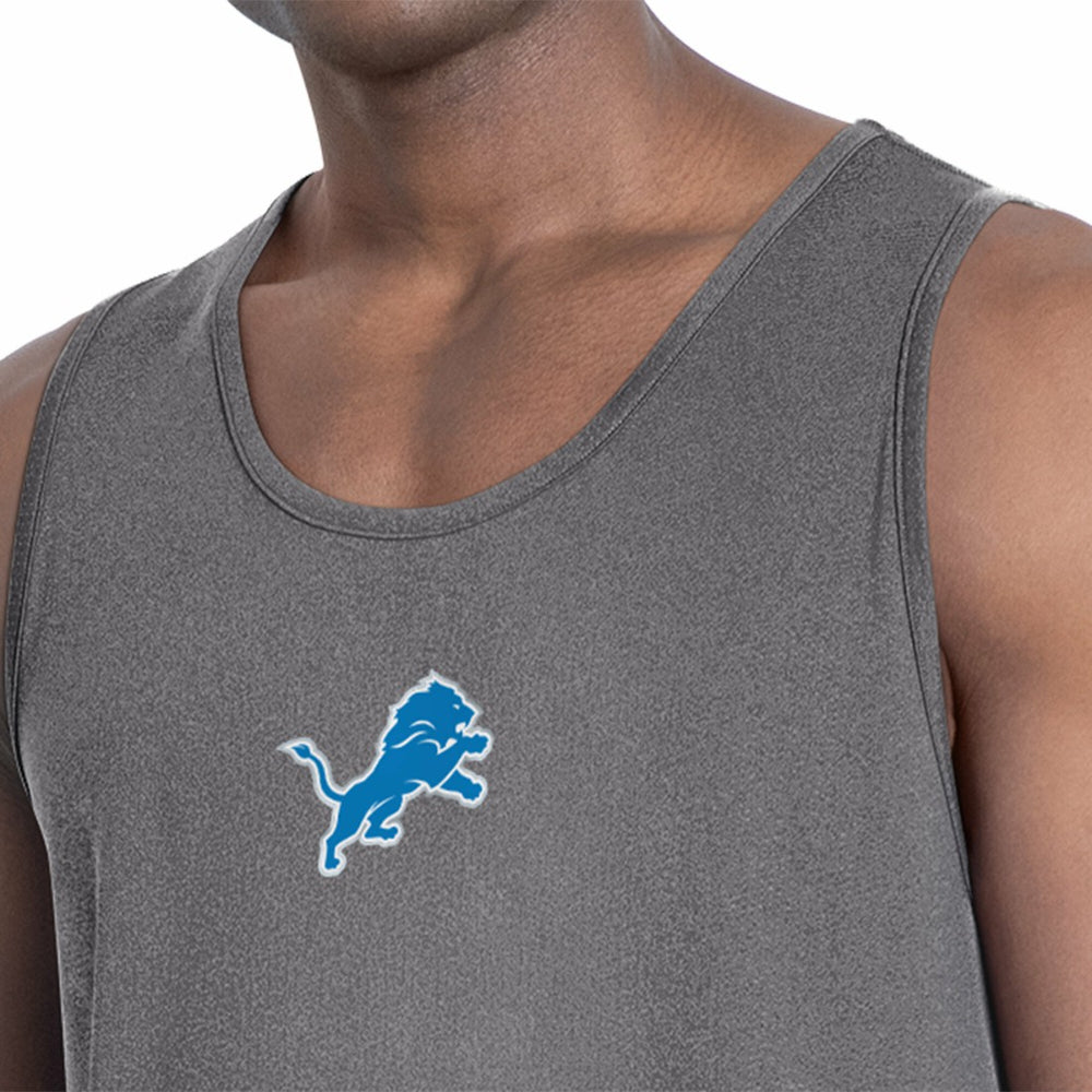 Detroit Lions MSX by Michael Strahan Energy Tank Top Charcoal - NFL