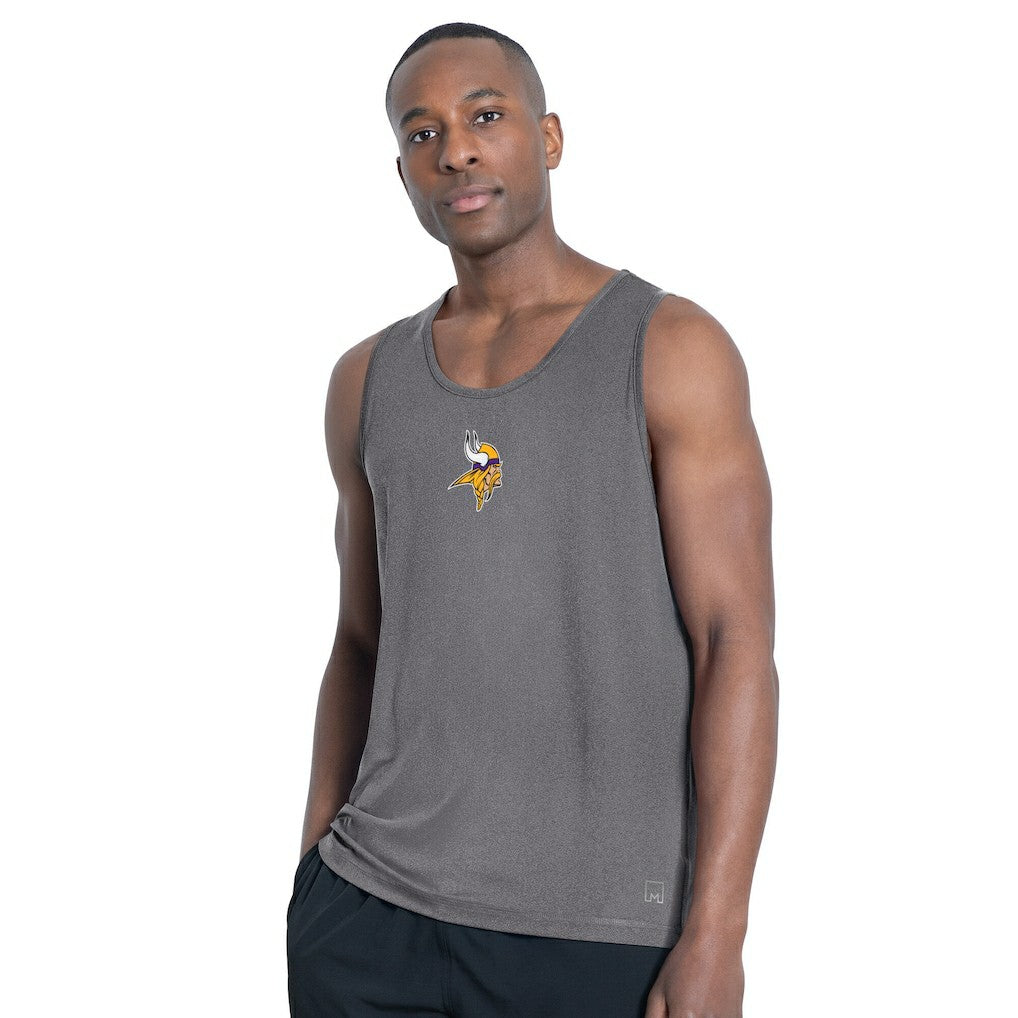 Minnesota Vikings MSX by Michael Strahan Energy Tank Top Charcoal - NFL
