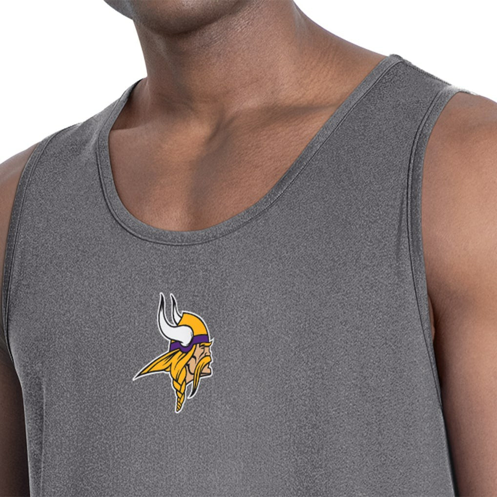 Minnesota Vikings MSX by Michael Strahan Energy Tank Top Charcoal - NFL
