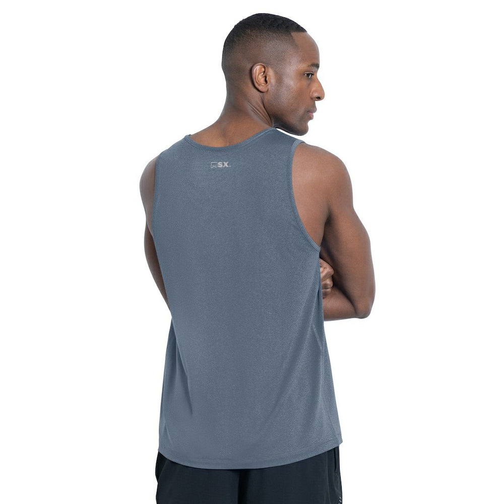 Chicago Bears MSX by Michael Strahan Energy Scoop Neck Tank Top Navy - NFL