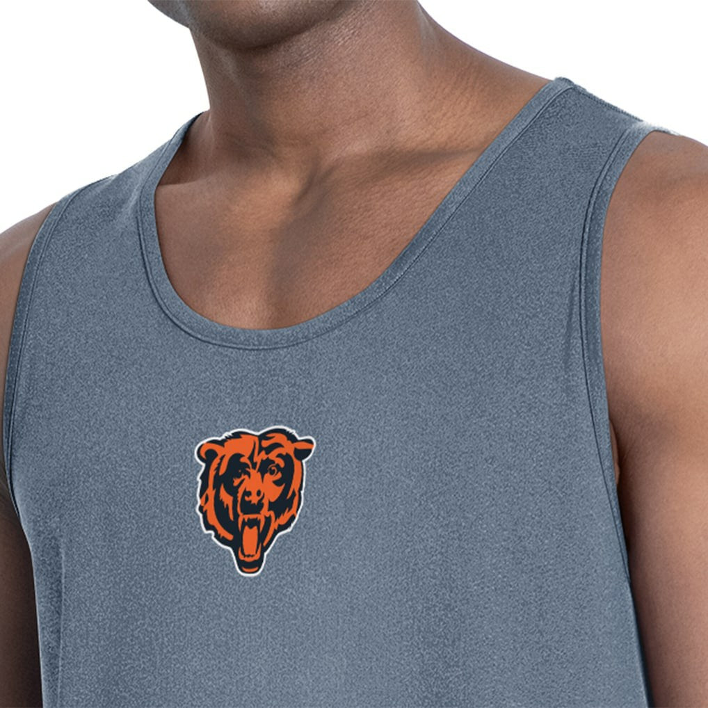 Chicago Bears MSX by Michael Strahan Energy Scoop Neck Tank Top Navy - NFL