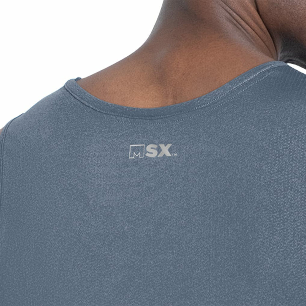 Chicago Bears MSX by Michael Strahan Energy Scoop Neck Tank Top Navy - NFL