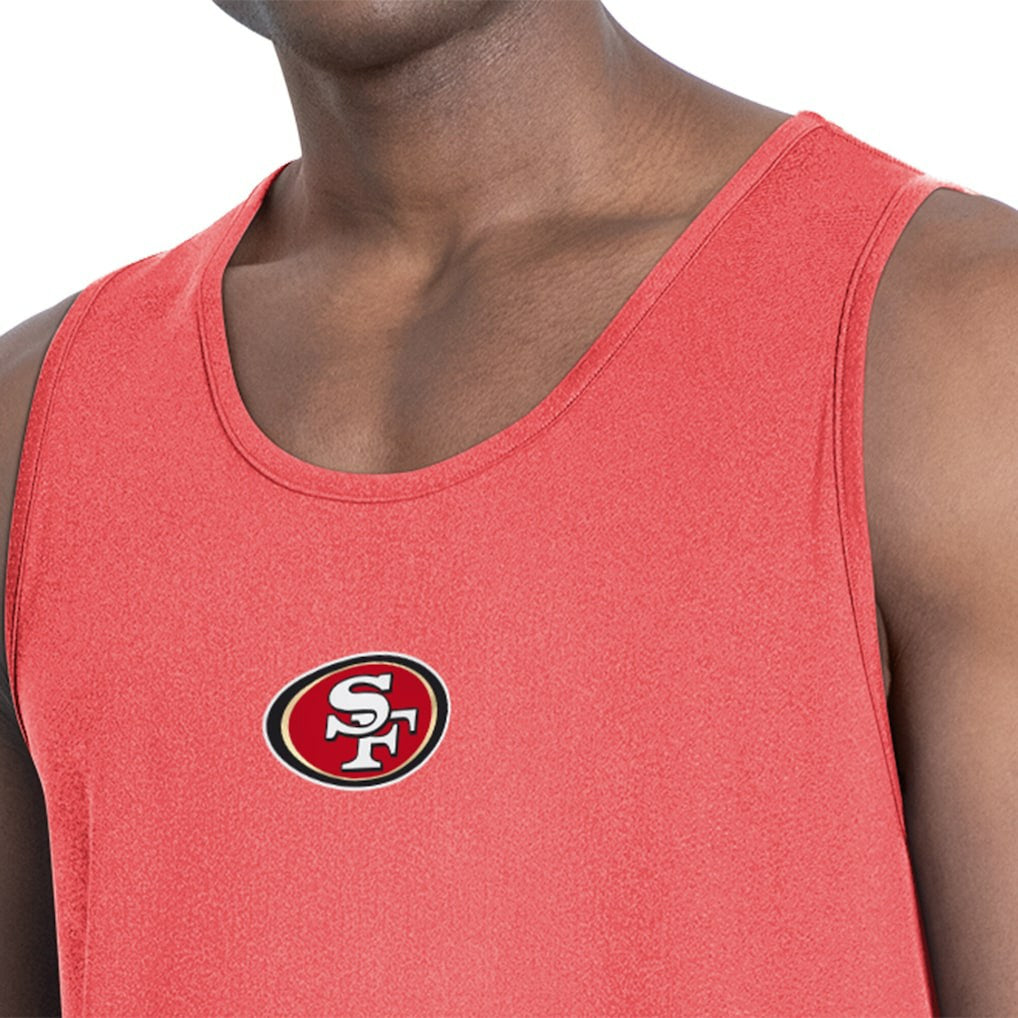 San Francisco 49ers MSX by Michael Strahan Energy Scoop Neck Tank Top Red - NFL