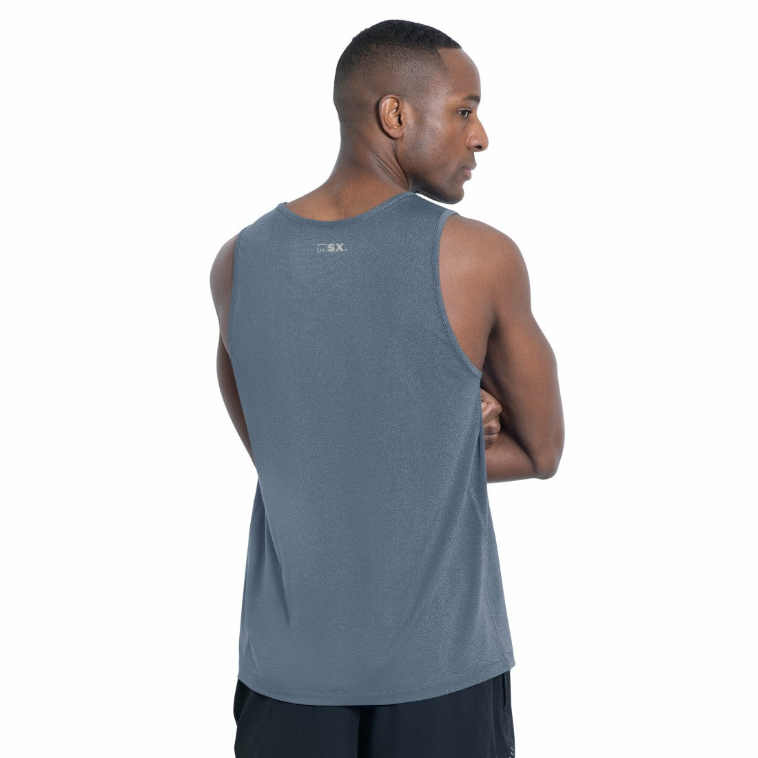 Denver Broncos MSX by Michael Strahan Energy Scoop Neck Tank Top Navy - NFL