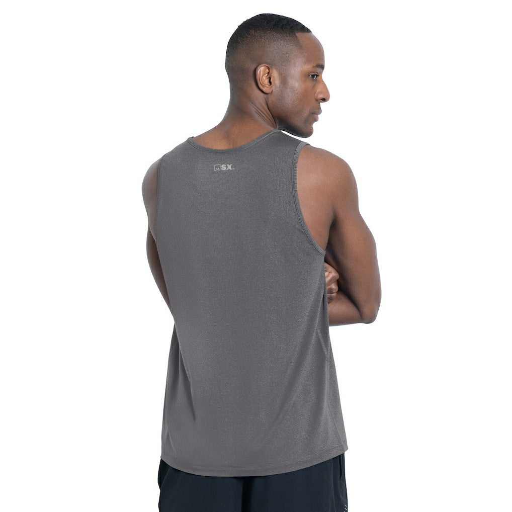 Washington Commanders MSX by Michael Strahan Energy Tank Top Charcoal - NFL