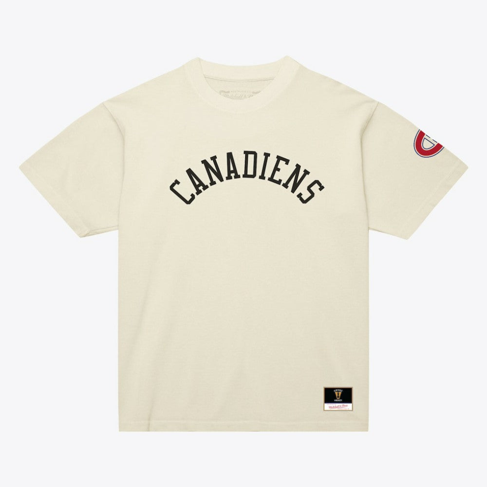 Montreal Canadiens - Mitchell & Ness Unisex Arched Team T-Shirt Cream