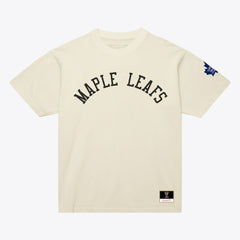 Toronto Maple Leafs - Mitchell & Ness Unisex Arched Team T-Shirt Cream
