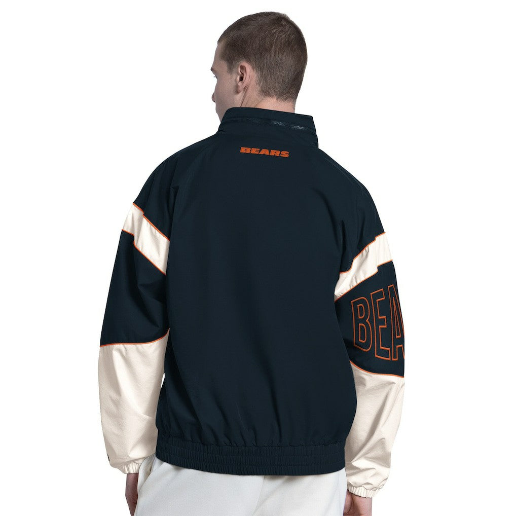 Chicago Bears Starter The Gust Full-Zip Hooded Jacket Navy - NFL