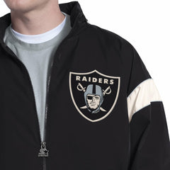 Las Vegas Raiders Starter The Gust Full-Zip Hooded Jacket Black - NFL