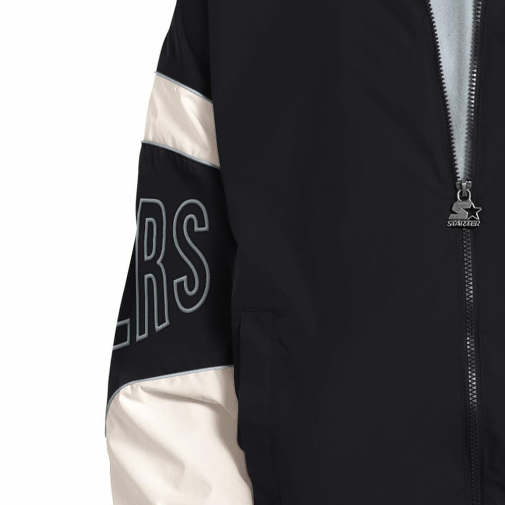 Las Vegas Raiders Starter The Gust Full-Zip Hooded Jacket Black - NFL