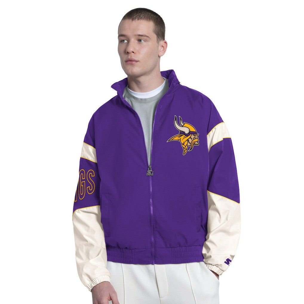 Minnesota Vikings Starter The Gust Full-Zip Hooded Jacket Purple - NFL