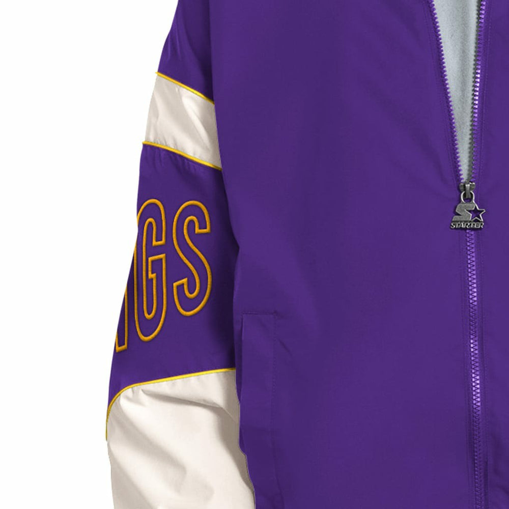 Minnesota Vikings Starter The Gust Full-Zip Hooded Jacket Purple - NFL