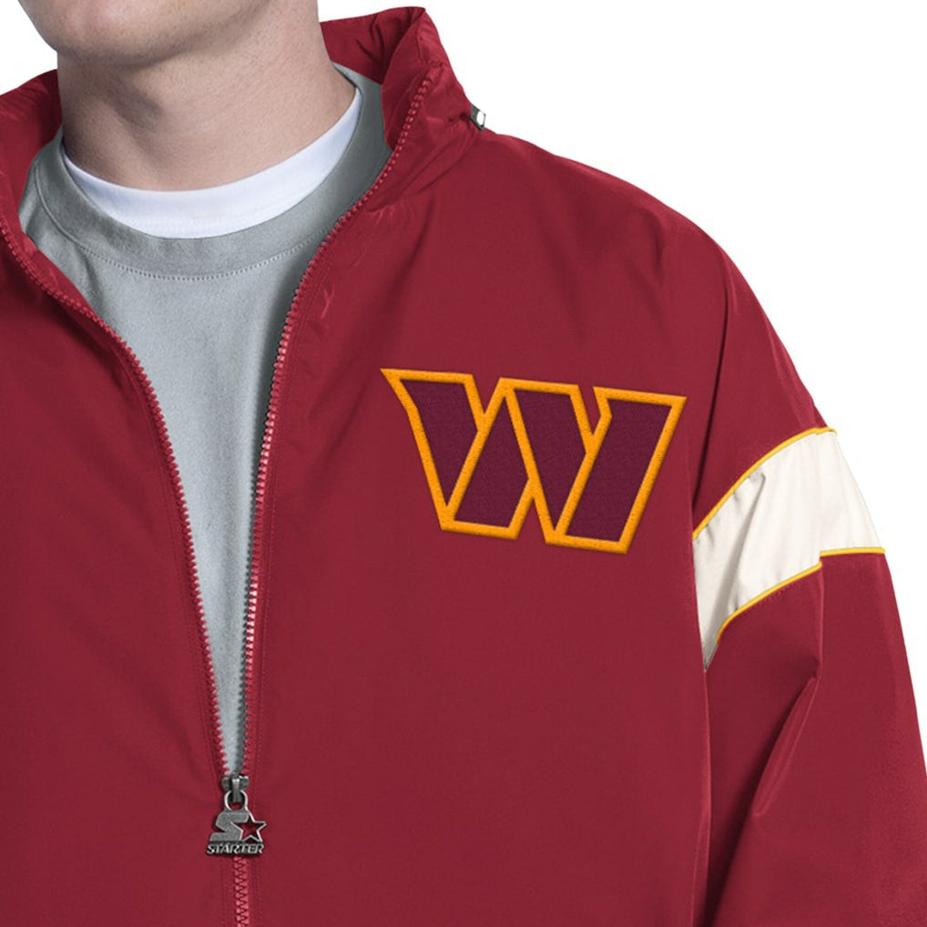 Washington Commanders Starter The Gust Full-Zip Hooded Jacket Burgundy - NFL