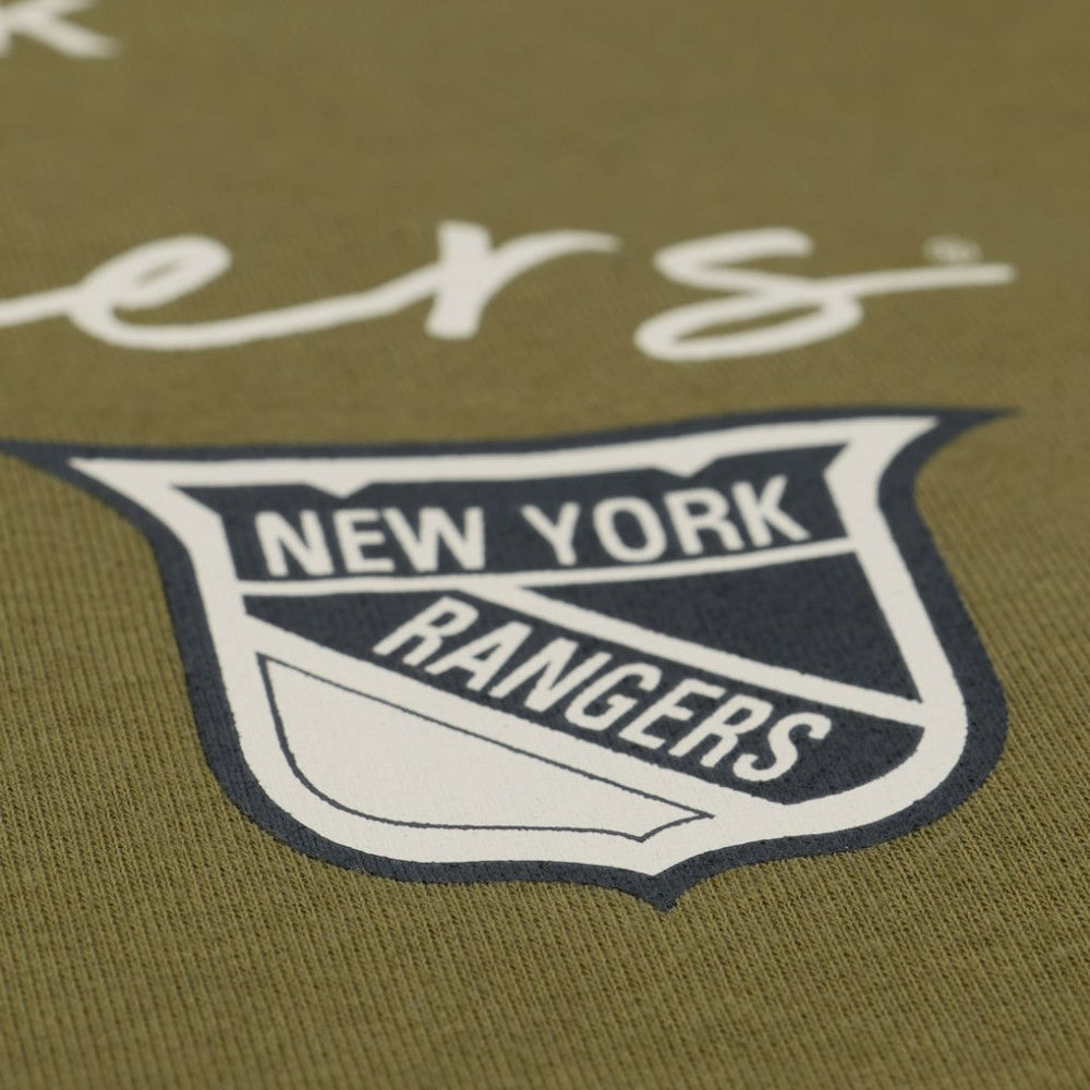 New York Rangers Mitchell & Ness Women's Fleece Sweatshirt Hunter Green
