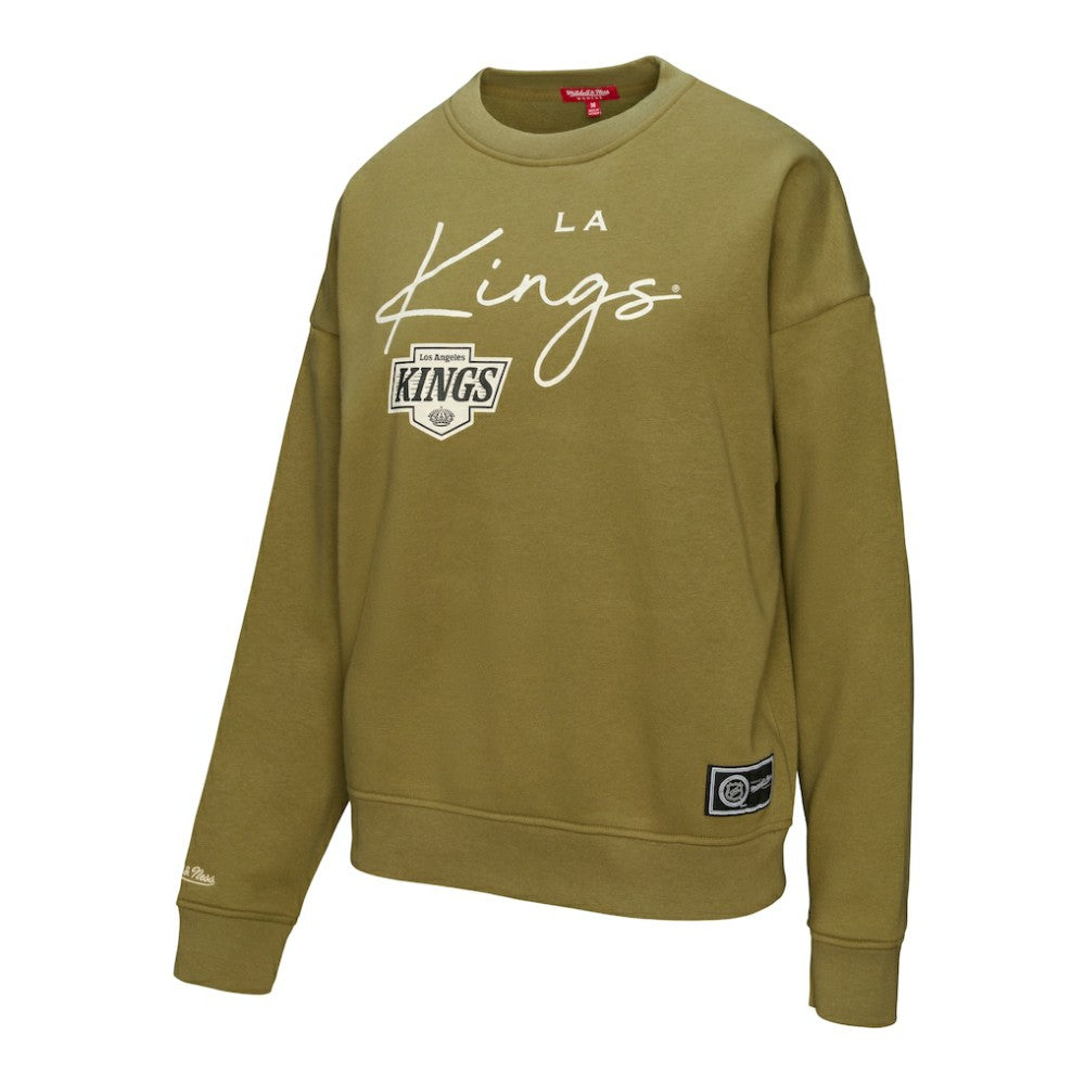Los Angeles Kings - Mitchell & Ness Women's Fleece Sweatshirt Hunter Green