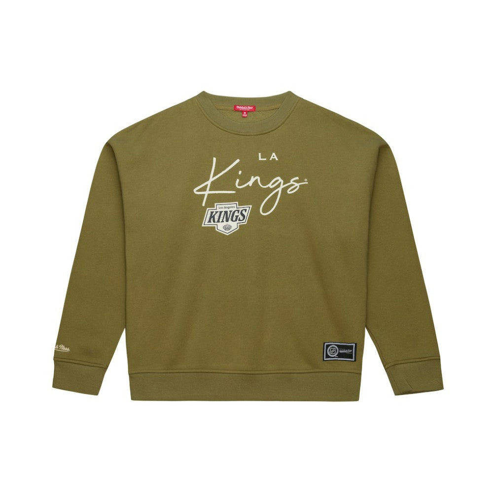 Los Angeles Kings - Mitchell & Ness Women's Fleece Sweatshirt Hunter Green