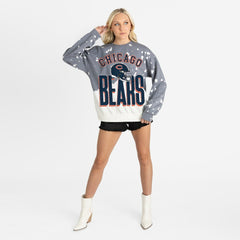 Chicago Bears Gameday Couture Women's Arch Rivals Faded Wash Sweatshirt Gray - NFL