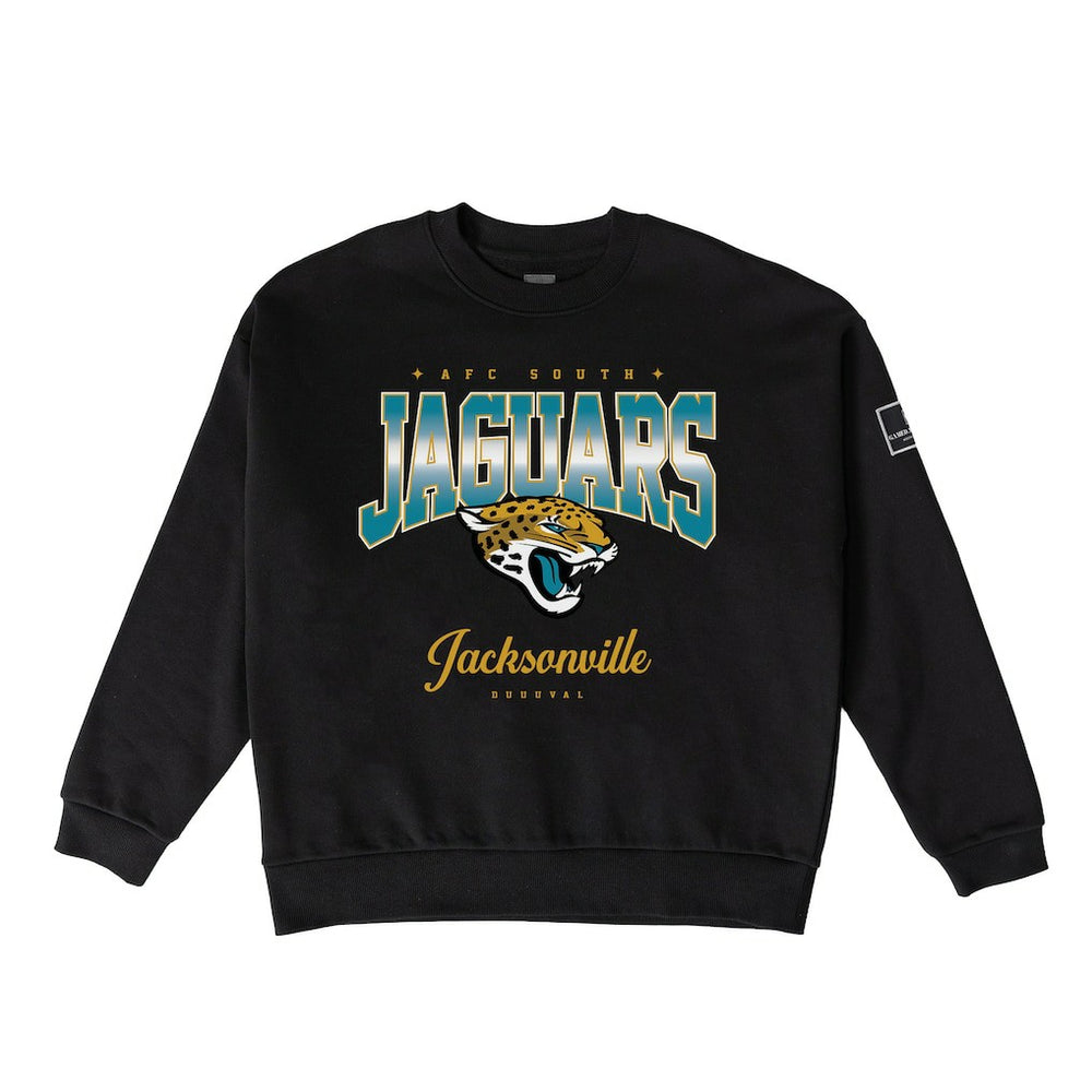 Jacksonville Jaguars Gameday Couture Women's Powerhouse Play Premium Fleece Sweatshirt Black - NFL