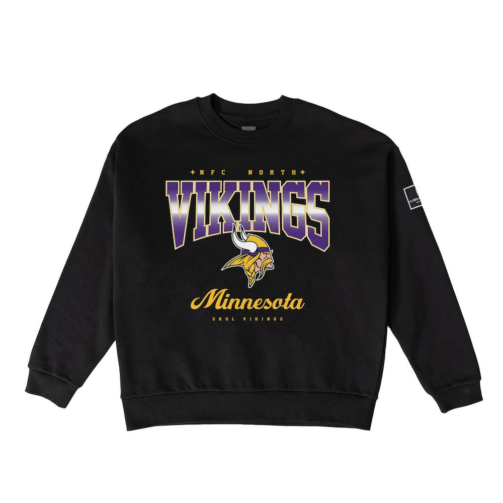 Minnesota Vikings Gameday Couture Women's Powerhouse Play Premium Fleece Sweatshirt Black - NFL