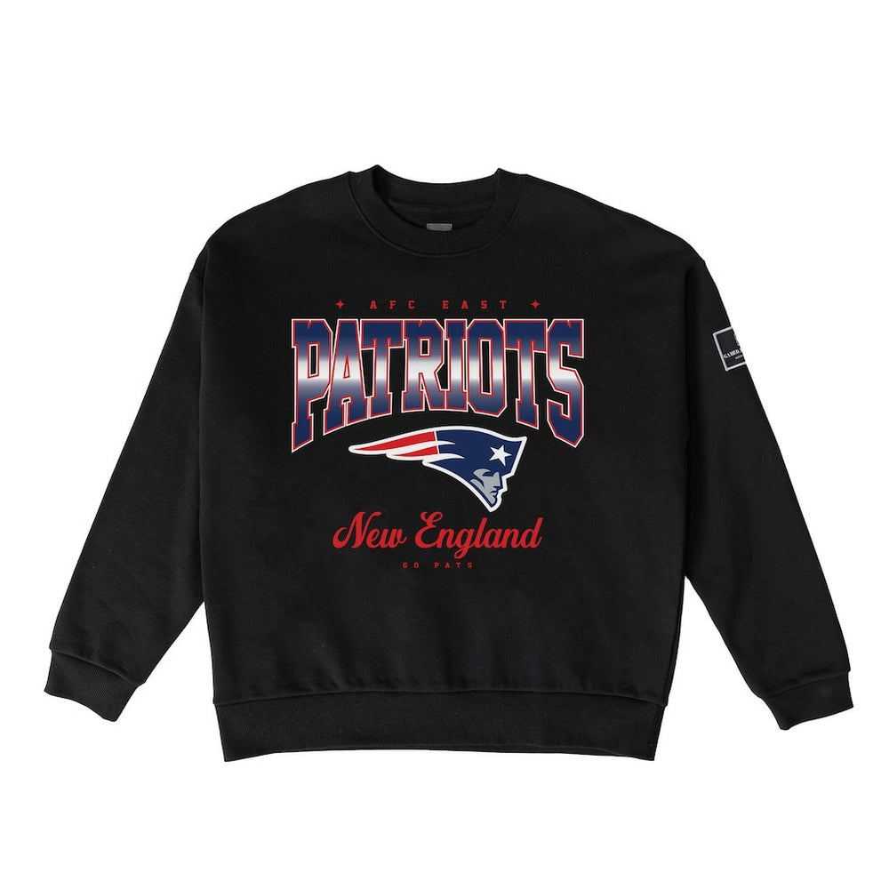 New England Patriots Gameday Couture Women's Powerhouse Play Premium Fleece Sweatshirt Black - NFL