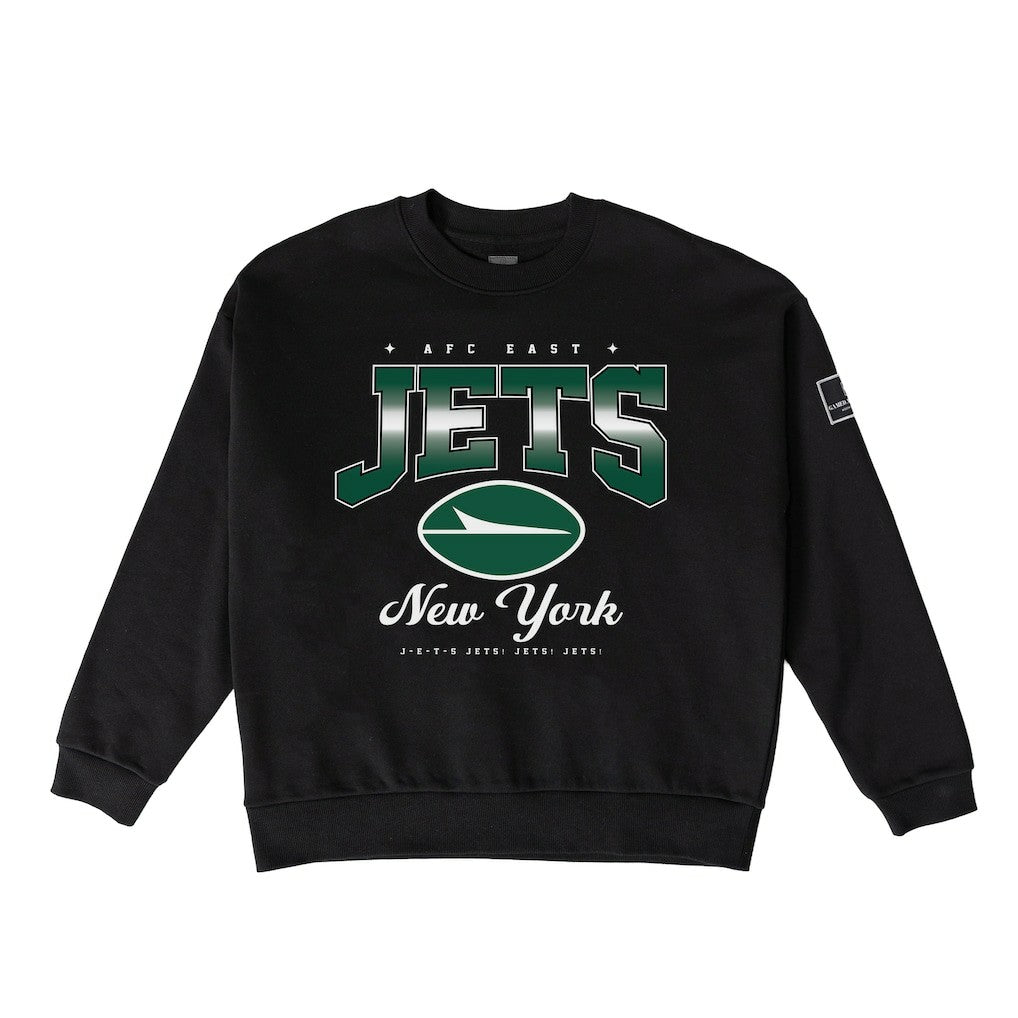 New York Jets Gameday Couture Women's Powerhouse Play Premium Fleece Sweatshirt Black - NFL
