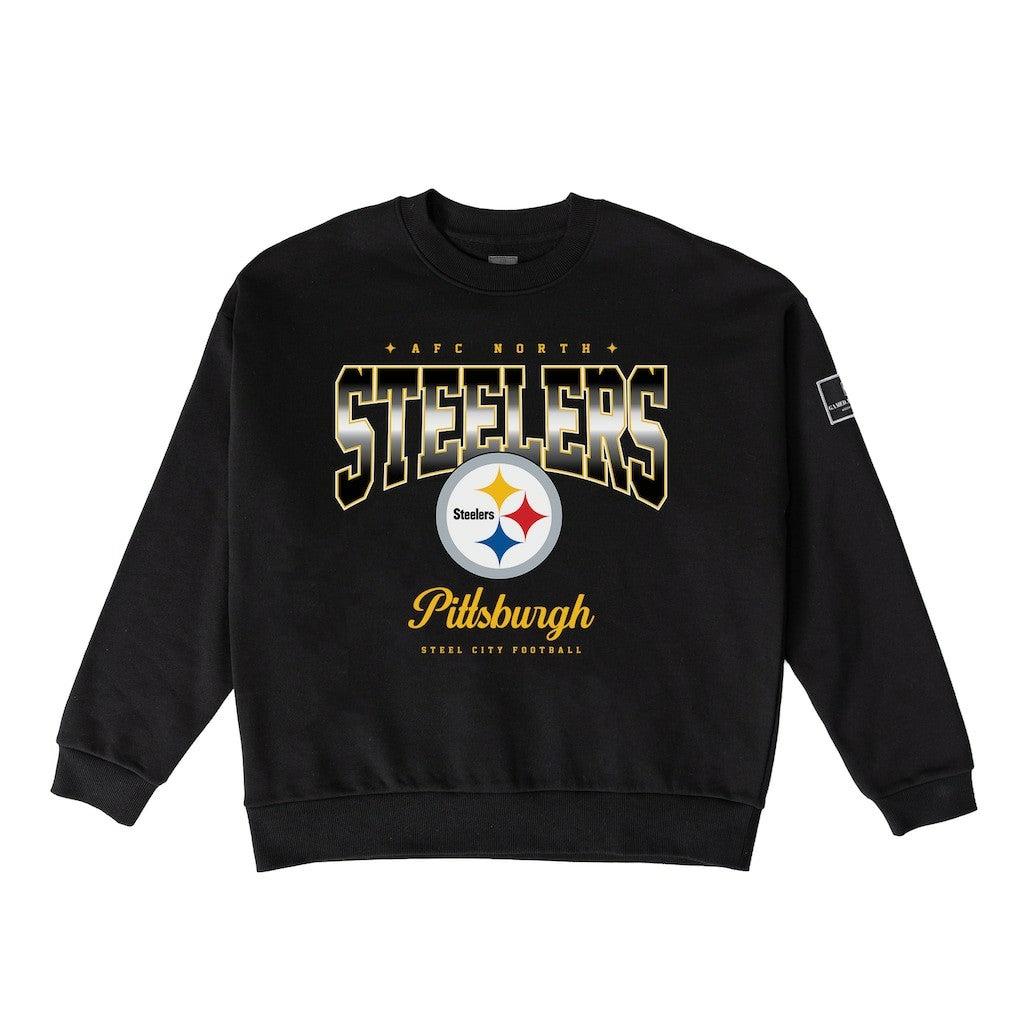 Pittsburgh Steelers Gameday Couture Women's Powerhouse Play Premium Fleece Sweatshirt Black - NFL