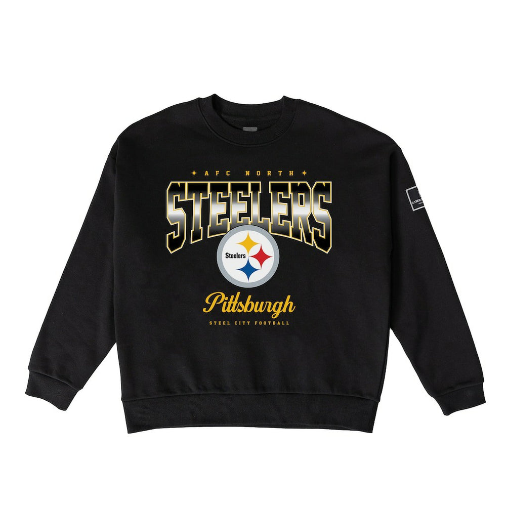 Pittsburgh Steelers Gameday Couture Women's Powerhouse Play Premium Fleece Sweatshirt Black - NFL