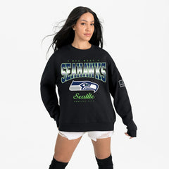Seattle Seahawks Gameday Couture Women's Powerhouse Play Premium Fleece Sweatshirt Black - NFL