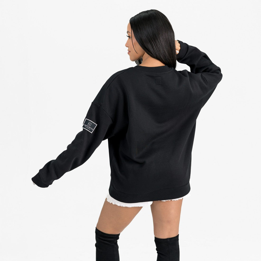 Tampa Bay Buccaneers Gameday Couture Women's Powerhouse Play Premium Fleece Sweatshirt Black - NFL