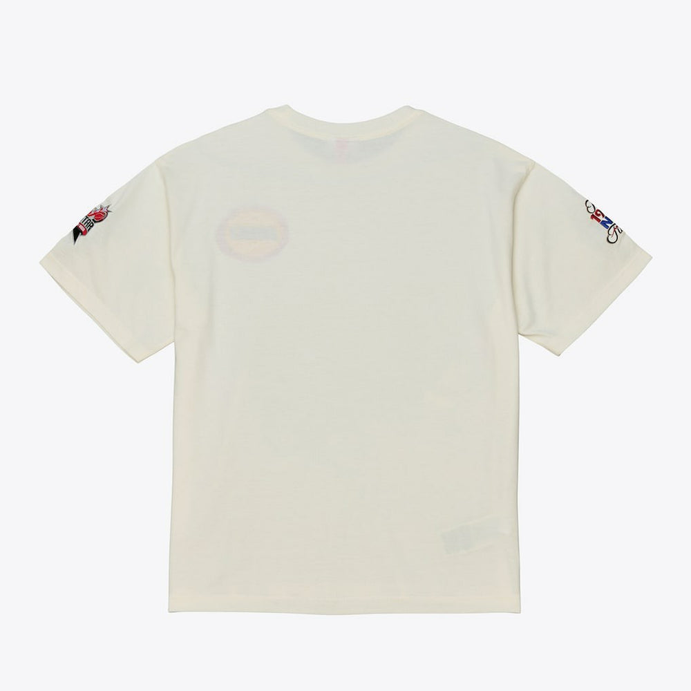 Mitchell & Ness - Houston Rockets Hardwood Classics Chainstitch Premium T-Shirt - Cream