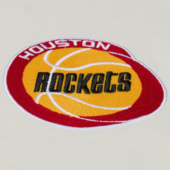 Mitchell & Ness - Houston Rockets Hardwood Classics Chainstitch Premium T-Shirt - Cream