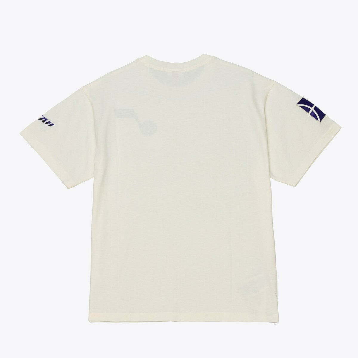 Mitchell & Ness - Utah Jazz Hardwood Classics Chainstitch Premium T-Shirt - Cream
