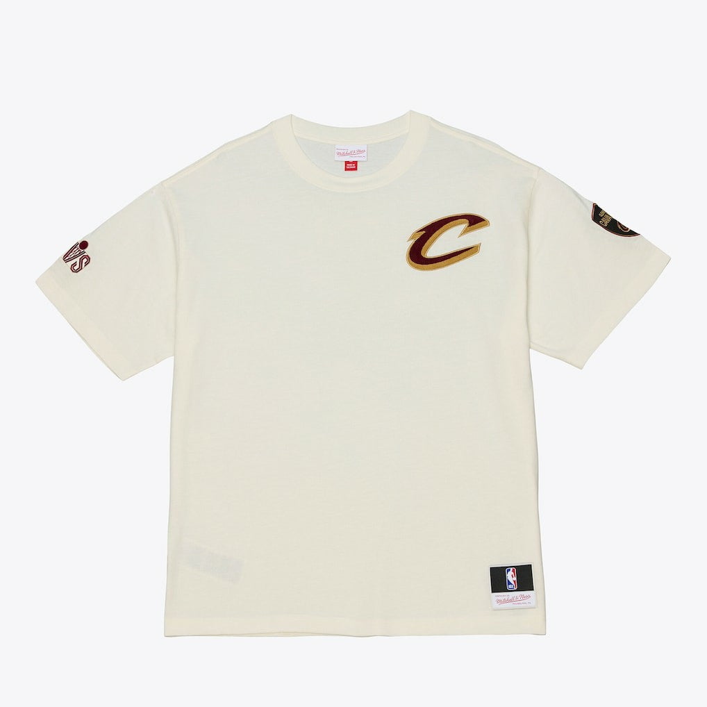 Mitchell & Ness - Cleveland Cavaliers Hardwood Classics Chainstitch Premium T-Shirt - Cream