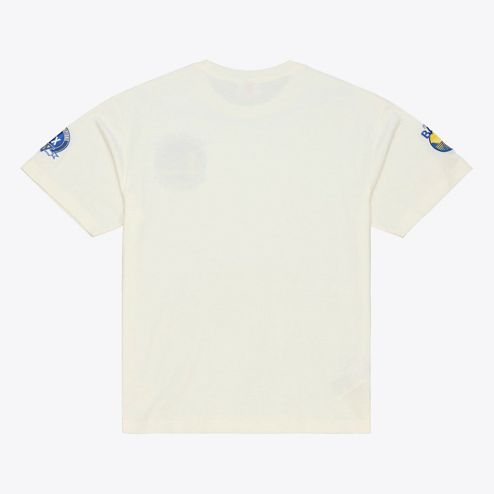 Mitchell & Ness - Golden State Warriors Hardwood Classics Chainstitch Premium T-Shirt - Cream