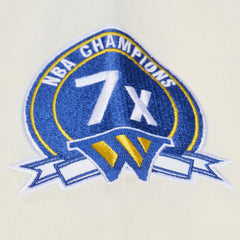 Mitchell & Ness - Golden State Warriors Hardwood Classics Chainstitch Premium T-Shirt - Cream