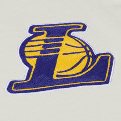 Mitchell & Ness - Los Angeles Lakers Hardwood Classics Chainstitch Premium T-Shirt - Cream