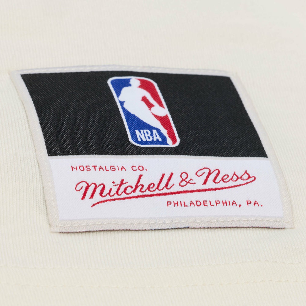 Mitchell & Ness - Los Angeles Lakers Hardwood Classics Chainstitch Premium T-Shirt - Cream
