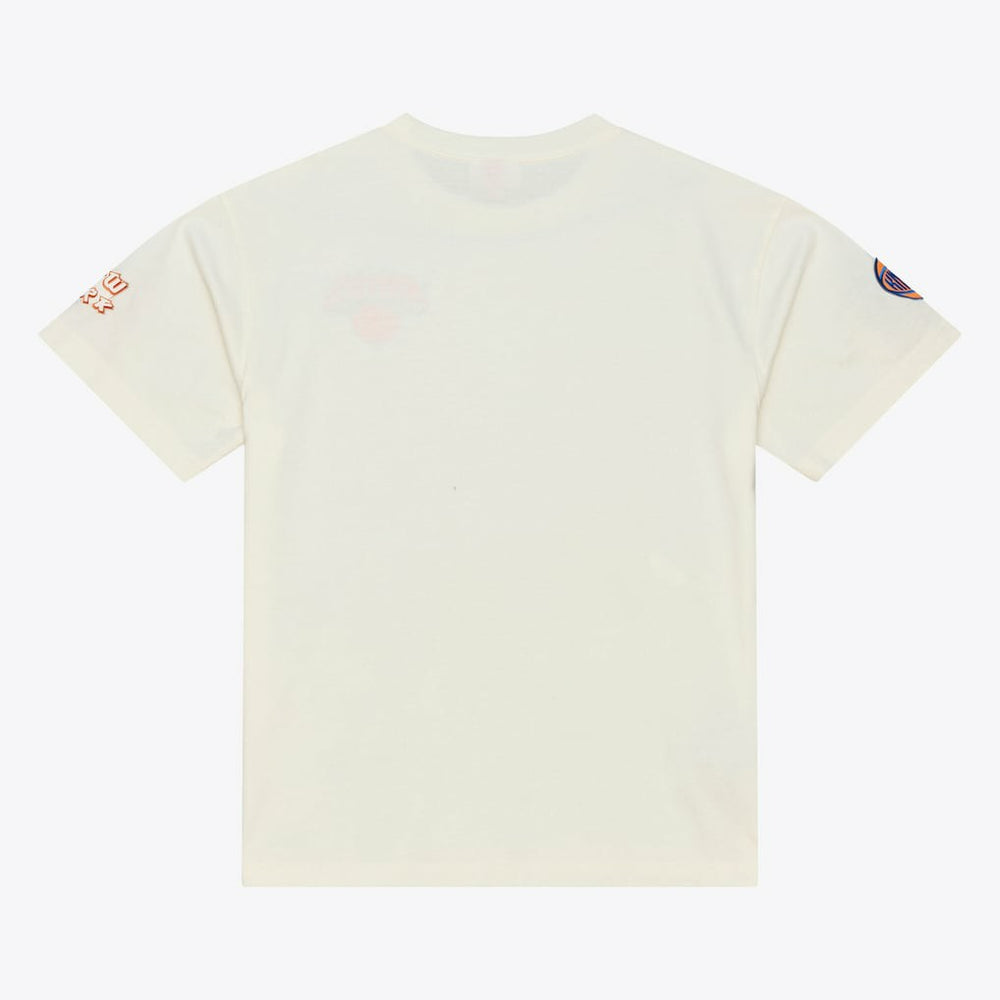 Mitchell & Ness - New York Knicks Hardwood Classics Chainstitch Premium T-Shirt - Cream
