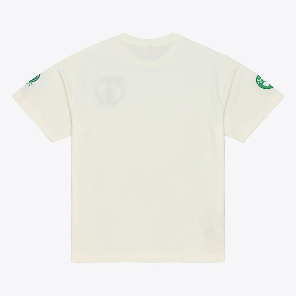 Mitchell & Ness - Boston Celtics Hardwood Classics Chainstitch Premium T-Shirt - Cream