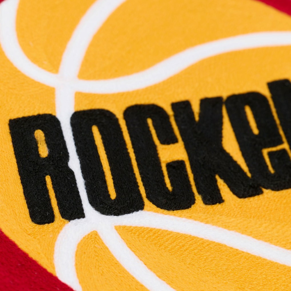 Mitchell & Ness - Houston Rockets Hardwood Classics Chainstitch Premium Fleece Hoodie - Cream