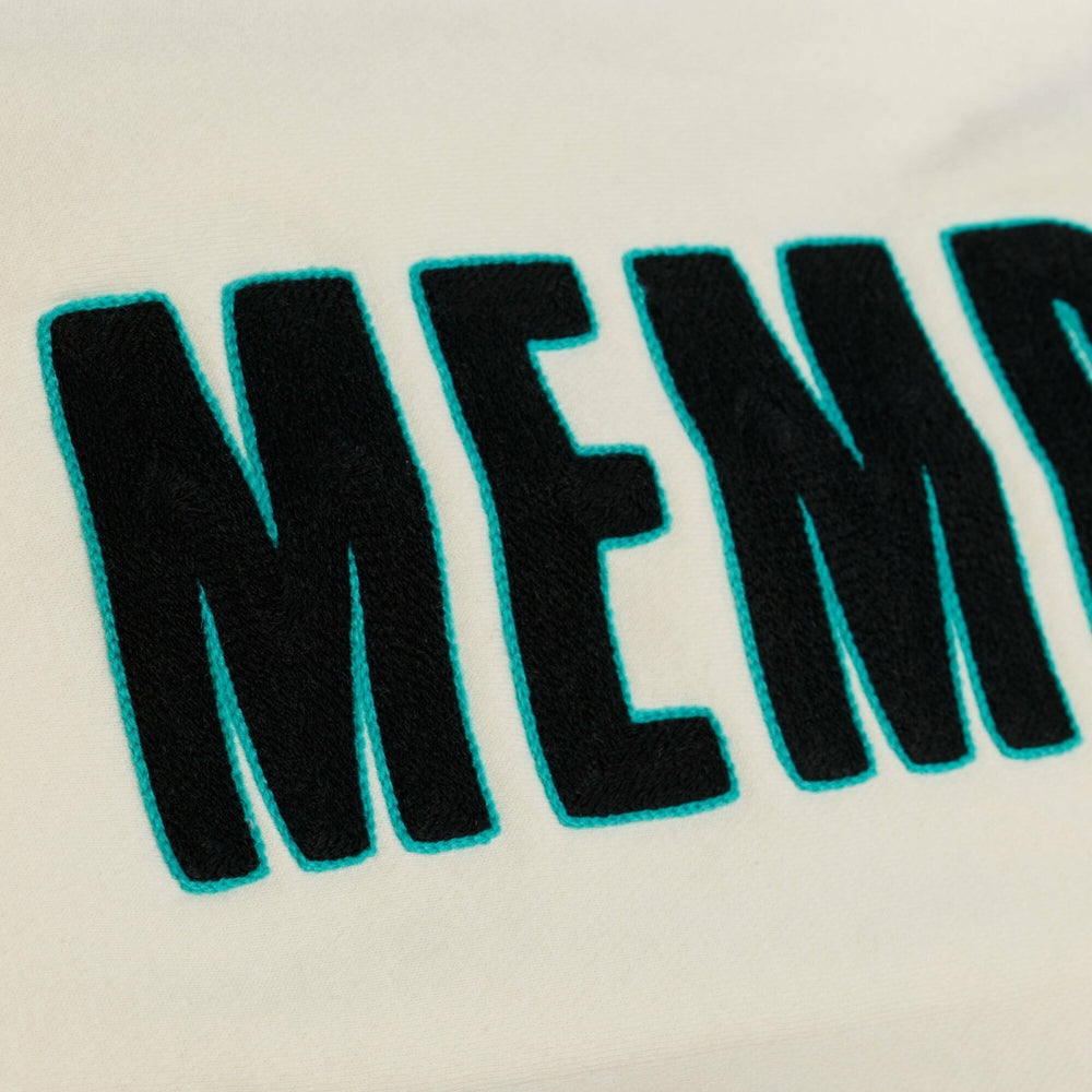 Mitchell & Ness - Memphis Grizzlies Hardwood Classics Chainstitch Premium Fleece Hoodie - Cream