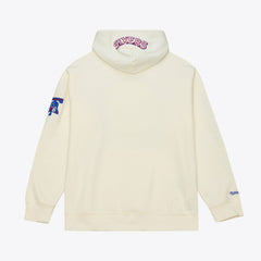 Mitchell & Ness - Philadelphia 76ers Hardwood Classics Chainstitch Premium Fleece Hoodie - Cream