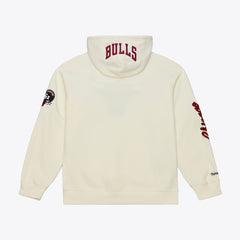 Mitchell & Ness - Chicago Bulls Hardwood Classics Chainstitch Premium Fleece Hoodie - Cream