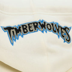 Mitchell & Ness - Minnesota Timberwolves Hardwood Classics Chainstitch Premium Fleece Hoodie - Cream