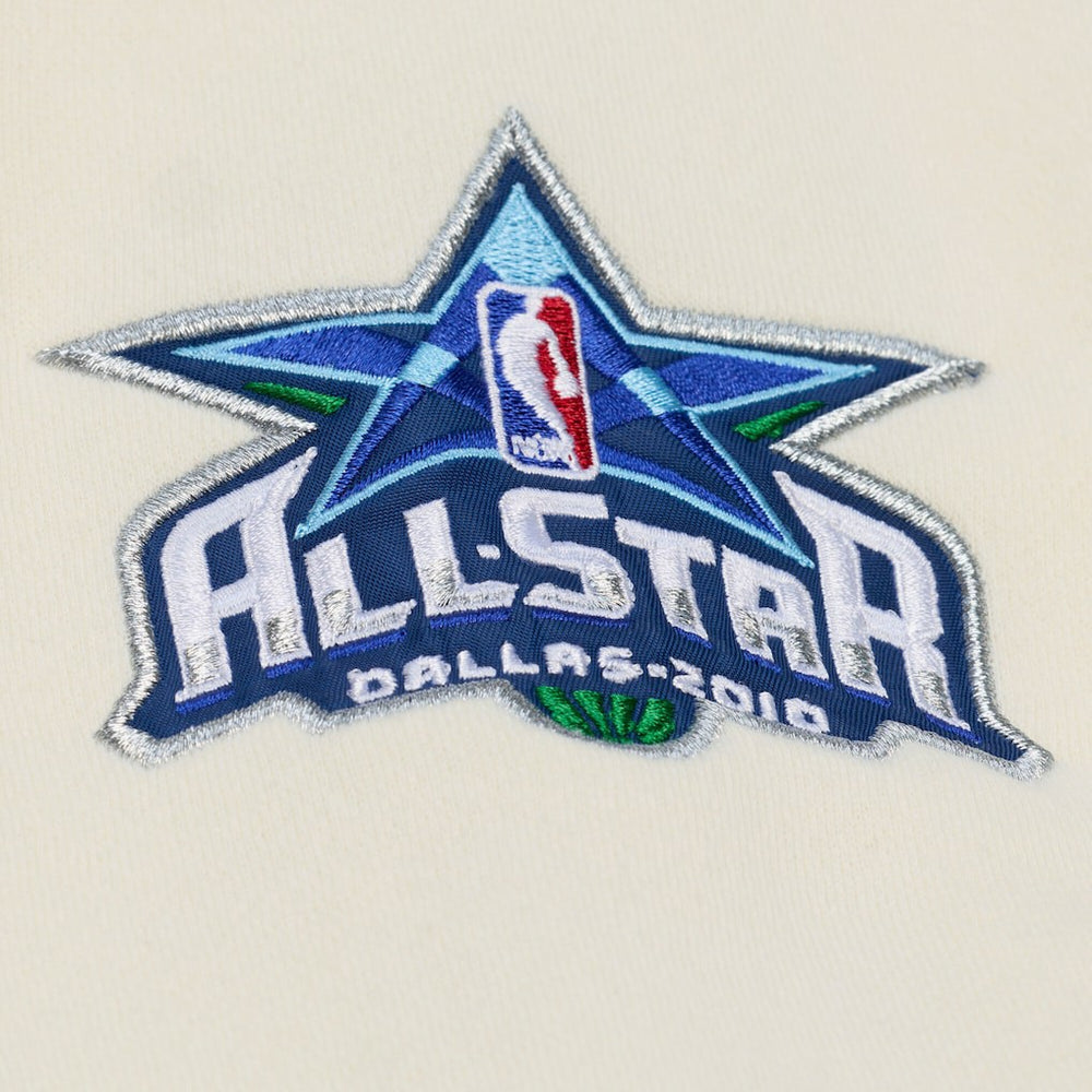 Mitchell & Ness - Dallas Mavericks Hardwood Classics Chainstitch Premium Fleece Hoodie - Cream