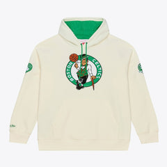 Mitchell & Ness - Boston Celtics Hardwood Classics Chainstitch Premium Fleece Hoodie - Cream