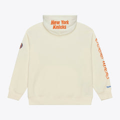 Mitchell & Ness - New York Knicks Hardwood Classics Chainstitch Premium Fleece Hoodie - Cream