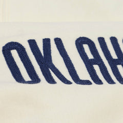 Mitchell & Ness - Oklahoma City Thunder Hardwood Classics Chainstitch Premium Fleece Hoodie - Cream