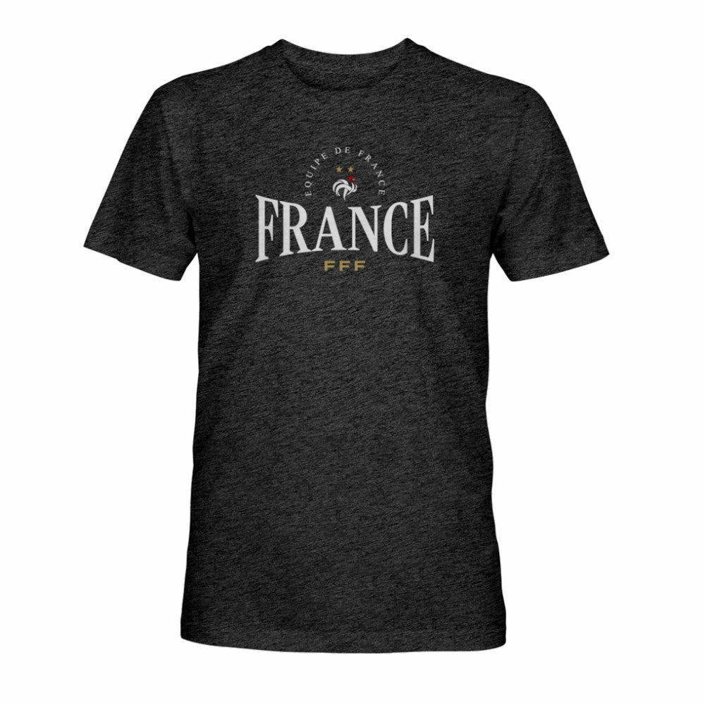 France National Team 1863FC Athletic Wordmark Vintage Tri-Blend T-Shirts - Black